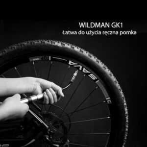 WILDMAN FK1 aluminum hand bicycle pump juodos spalvos - Image 6