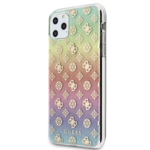 Guess GUHCN65PEOML Apple iPhone 11 Pro Max multicolor kietas dėklas Iridescent 4G Peony - Image 2