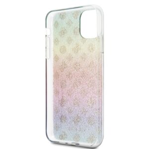 Guess GUHCN65PEOML Apple iPhone 11 Pro Max multicolor kietas dėklas Iridescent 4G Peony - Image 4