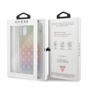 Guess GUHCN65PEOML Apple iPhone 11 Pro Max multicolor kietas dėklas Iridescent 4G Peony - Image 7