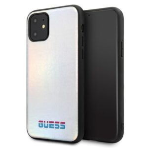 Guess GUHCN65BLD Apple iPhone 11 Pro Max silver kietas dėklas Iridescent - Image 1