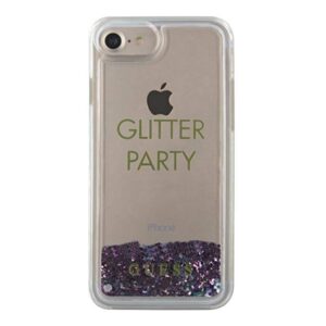 Guess GUHCP7GLUQPU Apple iPhone 6/7/8/SE 2020 / SE 2022 violetinės spalvos kietas dėklas Liquid Glitter Party - Image 2