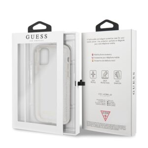 Guess GUHCN58PCGLSI Apple iPhone 11 Pro silver kietas dėklas Glitter - Image 7