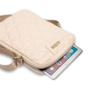 Guess Bag GUTB10QLPK 10" pinkQuilted Tablet Bag - Image 4