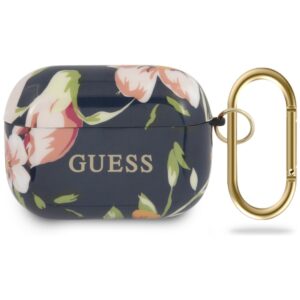 Guess GUACAPTPUBKFL03 AirPods Pro dėklas mėlynos spalvos N.3 Flower Collection - Image 1