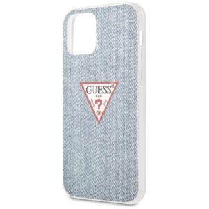 Guess GUHCP12LPCUJULLB Apple iPhone 12 Pro Max 6,7" light blue kietas dėklas Jeans Collection - Image 6