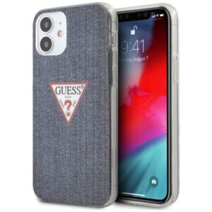 Guess GUHCP12SPCUJULDB Apple iPhone 12 mini 5,4" dark blue kietas dėklas Jeans Collection