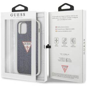 Guess GUHCP12SPCUJULDB Apple iPhone 12 mini 5,4" dark blue kietas dėklas Jeans Collection - Image 8