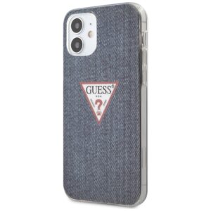 Guess GUHCP12SPCUJULDB Apple iPhone 12 mini 5,4" dark blue kietas dėklas Jeans Collection - Image 2