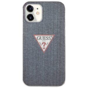 Guess GUHCP12SPCUJULDB Apple iPhone 12 mini 5,4" dark blue kietas dėklas Jeans Collection - Image 3