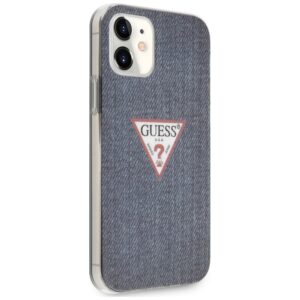 Guess GUHCP12SPCUJULDB Apple iPhone 12 mini 5,4" dark blue kietas dėklas Jeans Collection - Image 4