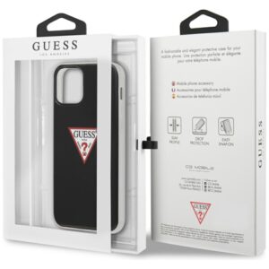 Guess GUHCP12MPCUCTLBK Apple iPhone 12/12 Pro 6,1" juodos spalvos kietas dėklas Triangle Collection - Image 8