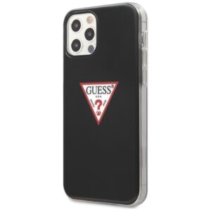 Guess GUHCP12MPCUCTLBK Apple iPhone 12/12 Pro 6,1" juodos spalvos kietas dėklas Triangle Collection - Image 2