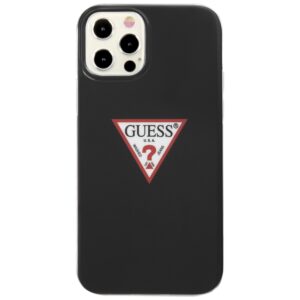 Guess GUHCP12MPCUCTLBK Apple iPhone 12/12 Pro 6,1" juodos spalvos kietas dėklas Triangle Collection - Image 3