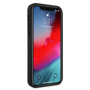 Guess GUHCP12LVSATMLRE Apple iPhone 12 Pro Max 6,7" red kietas dėklas Saffiano - Image 4