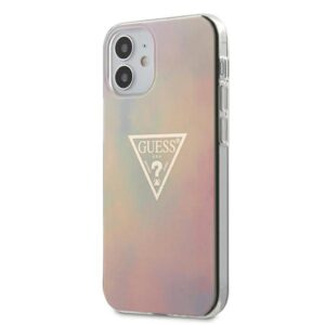 Guess GUHCP12SPCUMCGG01 Apple iPhone 12 mini 5,4" rožinės spalvos kietas dėklas Tie & Die Collection