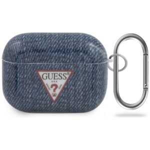 Guess GUACAPTPUJULDB AirPods Pro dėklas dark mėlynos spalvos Jeans Collection - Image 1