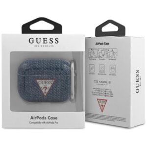 Guess GUACAPTPUJULDB AirPods Pro dėklas dark mėlynos spalvos Jeans Collection - Image 2
