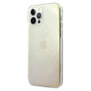 Guess GUHCP12M3D4GIRBL Apple iPhone 12/12 Pro 6,1" iridescent kietas dėklas 4G 3D Pattern Collection - Image 2