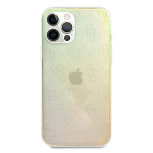 Guess GUHCP12M3D4GIRBL Apple iPhone 12/12 Pro 6,1" iridescent kietas dėklas 4G 3D Pattern Collection - Image 3