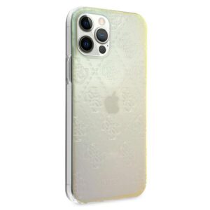 Guess GUHCP12M3D4GIRBL Apple iPhone 12/12 Pro 6,1" iridescent kietas dėklas 4G 3D Pattern Collection - Image 4