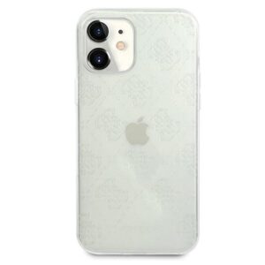 Guess GUHCP12S3D4GTR Apple iPhone 12 mini 5,4" skaidrus kietas dėklas 4G 3D Pattern Collection - Image 3