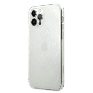 Guess GUHCP12L3D4GTR Apple iPhone 12 Pro Max 6,7" skaidrus kietas dėklas 4G 3D Pattern Collection - Image 2