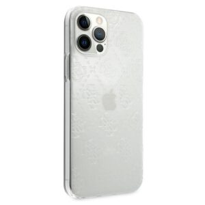 Guess GUHCP12L3D4GTR Apple iPhone 12 Pro Max 6,7" skaidrus kietas dėklas 4G 3D Pattern Collection - Image 4
