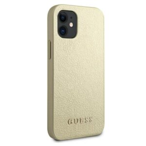 Guess GUHCP12SIGLGO Apple iPhone 12 mini 5,4" gold kietas dėklas Iridescent - Image 4