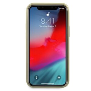 Guess GUHCP12SIGLGO Apple iPhone 12 mini 5,4" gold kietas dėklas Iridescent - Image 6