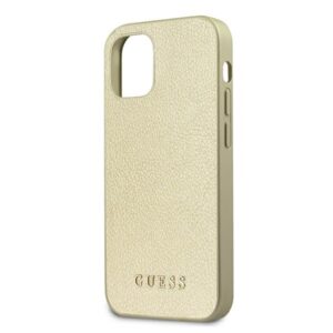 Guess GUHCP12SIGLGO Apple iPhone 12 mini 5,4" gold kietas dėklas Iridescent - Image 7