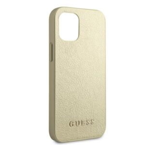 Guess GUHCP12SIGLGO Apple iPhone 12 mini 5,4" gold kietas dėklas Iridescent - Image 9