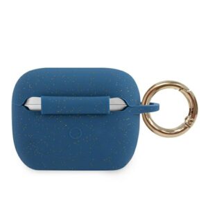Guess GUACAPSILGLBL AirPods Pro dėklas mėlynos spalvos Silicone Glitter - Image 2
