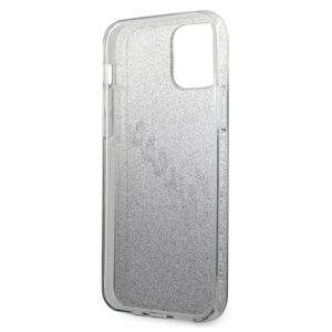 Guess GUHCP12SPCUGLSBK Apple iPhone 12 mini 5,4" juodos spalvos kietas dėklas Glitter Gradient Script - Image 7