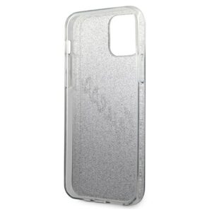 Guess GUHCP12MPCUGLSBK Apple iPhone 12/12 Pro 6,1" juodos spalvos kietas dėklas Glitter Gradient Script - Image 7