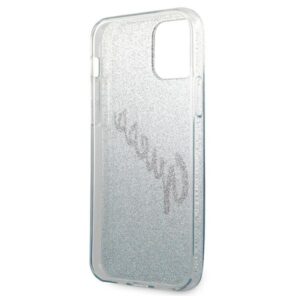 Guess GUHCP12LPCUGLSBL Apple iPhone 12 Pro Max 6,7" blue kietas dėklas Glitter Gradient Script - Image 7