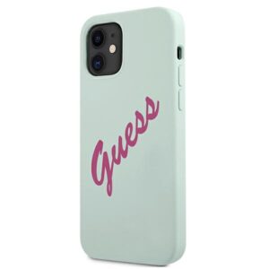 Guess GUHCP12SLSVSBF Apple iPhone 12 mini 5,4" blue fuschia kietas dėklas Silicone Vintage - Image 2