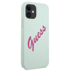 Guess GUHCP12SLSVSBF Apple iPhone 12 mini 5,4" blue fuschia kietas dėklas Silicone Vintage - Image 4