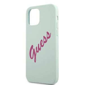 Guess GUHCP12MLSVSBF Apple iPhone 12/12 Pro 6,1" blue fuschia kietas dėklas Silicone Vintage - Image 6