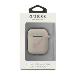 Guess GUACA2LSVSGP AirPods dėklas pilkos spalvos rožinės spalvos Silicone Vintage - Image 3