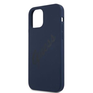 Guess GUHCP12MLSVSBL Apple iPhone 12/12 Pro6,1" blue kietas dėklas Script Vintage - Image 6
