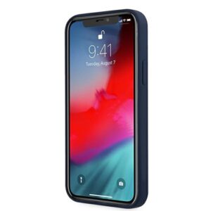 Guess GUHCP12LLSVSBL Apple iPhone 12 Pro Max 6,7" blue kietas dėklas Script Vintage - Image 5