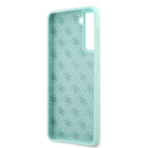 Guess GUHCS21MLSLMGLB S21+ G996 blue kietas dėklas Silicone Script Metal Logo - Image 7