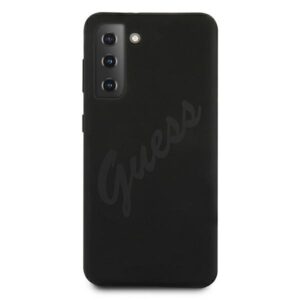 Guess GUHCS21MLSVSBK S21+ G996 juodos spalvos kietas dėklas Script Vintage - Image 3