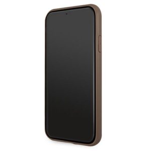Guess GUHCN614GDBR Apple iPhone 11 6,1" / Xr rudos spalvos kietas dėklas 4G Stripe - Image 5