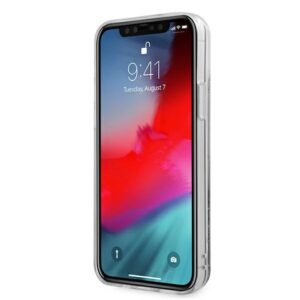 Guess GUHCP12LLG4GSI Apple iPhone 12 Pro Max 6,7" silver kietas dėklas 4G Big Liquid Glitter - Image 5