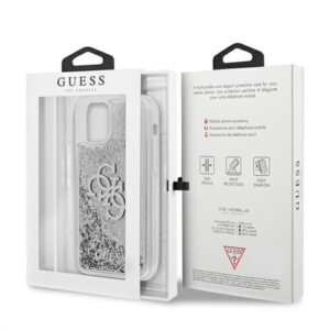 Guess GUHCP12LLG4GSI Apple iPhone 12 Pro Max 6,7" silver kietas dėklas 4G Big Liquid Glitter - Image 8