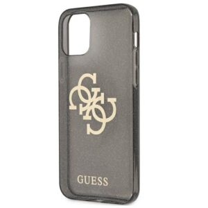 Guess GUHCP12LPCUGL4GBK Apple iPhone 12 Pro Max 6,7" juodos spalvos kietas dėklas Glitter 4G Big Logo - Image 6