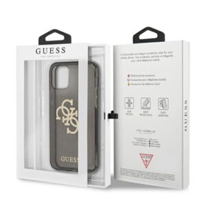 Guess GUHCP12LPCUGL4GBK Apple iPhone 12 Pro Max 6,7" juodos spalvos kietas dėklas Glitter 4G Big Logo - Image 8