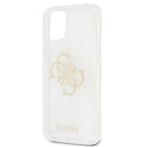 Guess GUHCP12LPCUGL4GTR Apple iPhone 12 Pro Max 6,7" skaidrus kietas dėklas Glitter 4G Big Logo - Image 6